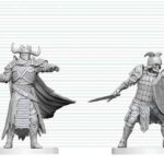 Dungeons & Dragons Nolzur's Marvelous Miniatures Unpainted Miniature Death Knight & Death Knight Aspirant 14 cm