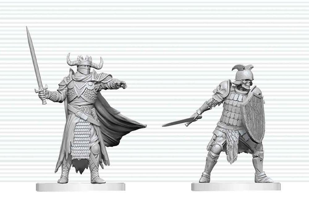 x_wiz90917 Dungeons & Dragons Nolzur's Marvelous Miniatures Unpainted Miniature Death Knight & Death Knight Aspirant 14 cm - immagine 1