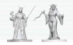 Dungeons & Dragons Nolzur's Marvelous Miniatures Unpainted Miniature Cultist Fanatic & Hierophant 14 cm
