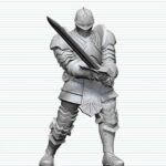 Dungeons & Dragons Nolzur's Marvelous Miniatures Unpainted Miniature Red Knight Guardian Golem 14 cm