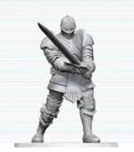 Dungeons & Dragons Nolzur's Marvelous Miniatures Unpainted Miniature Red Knight Guardian Golem 14 cm