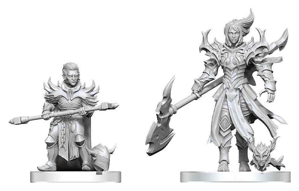 x_wiz90928 Pathfinder Battles Deep Cuts Unpainted Miniature Pyre & Godclaw Hellknights 14 cm - immagine 1