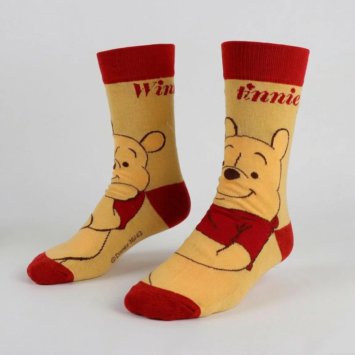 116495__17f3ecab DISNEY WINNIE THE POOH SOCKS GIFT SET PACK (3) - immagine 1