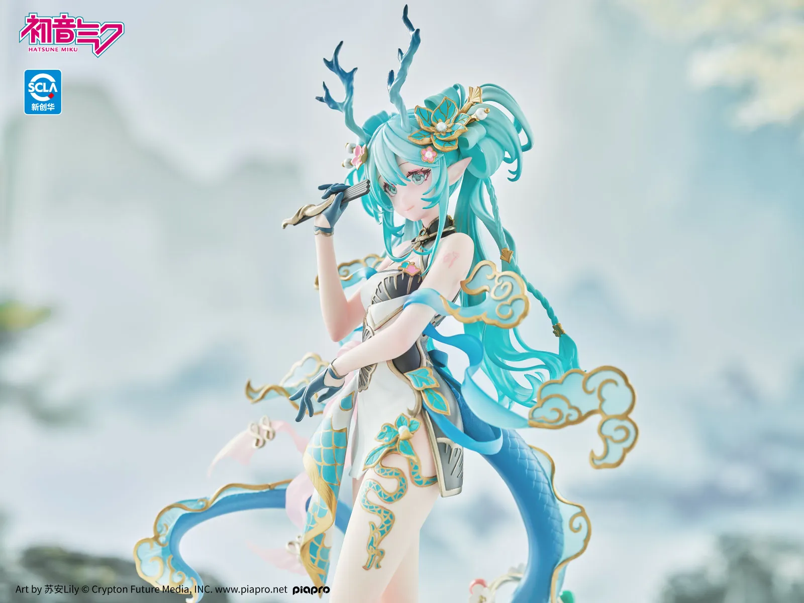 116872__0295e6f8 HATSUNE MIKU AZURE DRAGON VER. 1/7 SCALE FIGURE - immagine 1