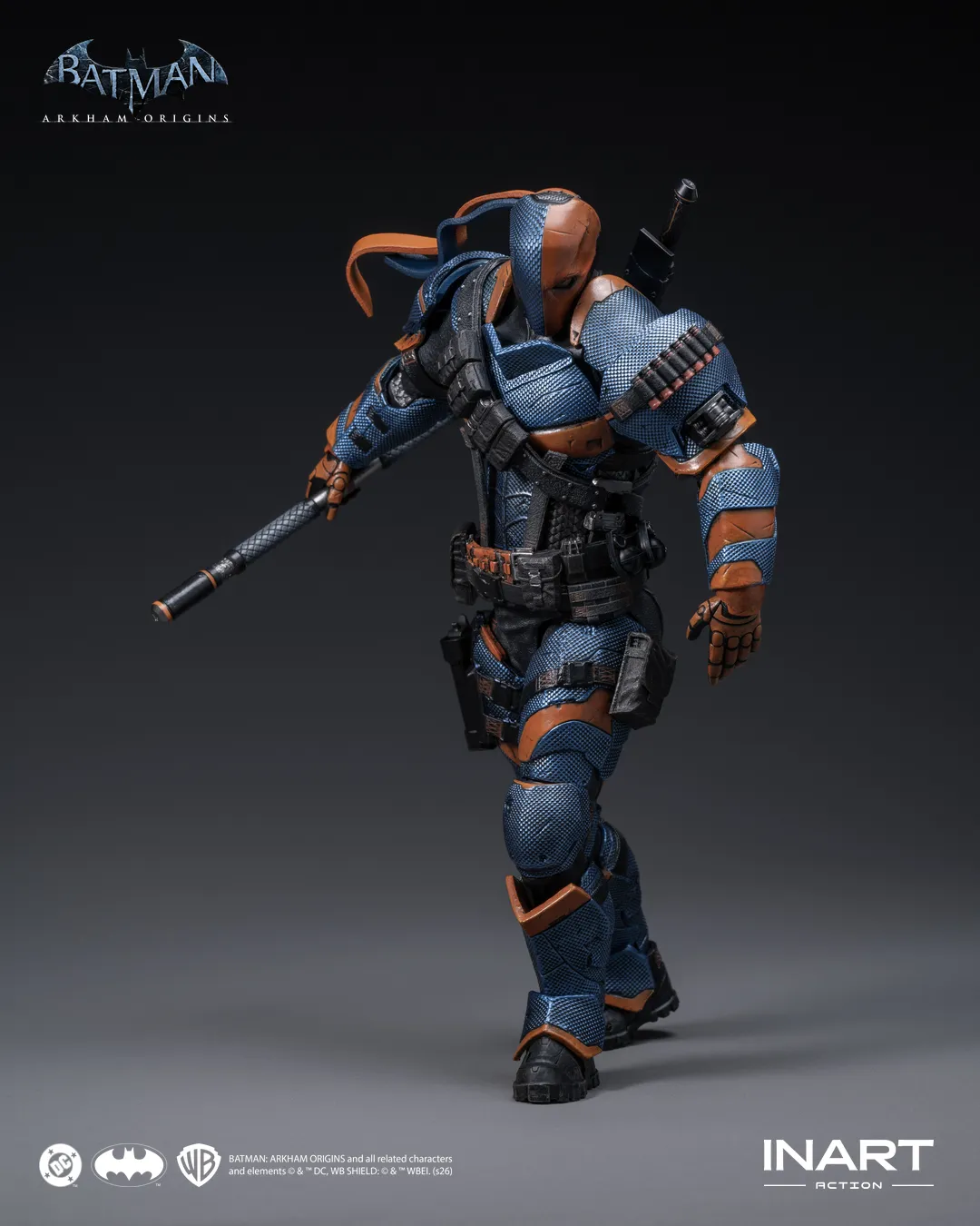 117269__8ae468ec BATMAN ARKHAM ORIGINS DEATHSTROKE 1/12 ACTION FIGURE - immagine 1
