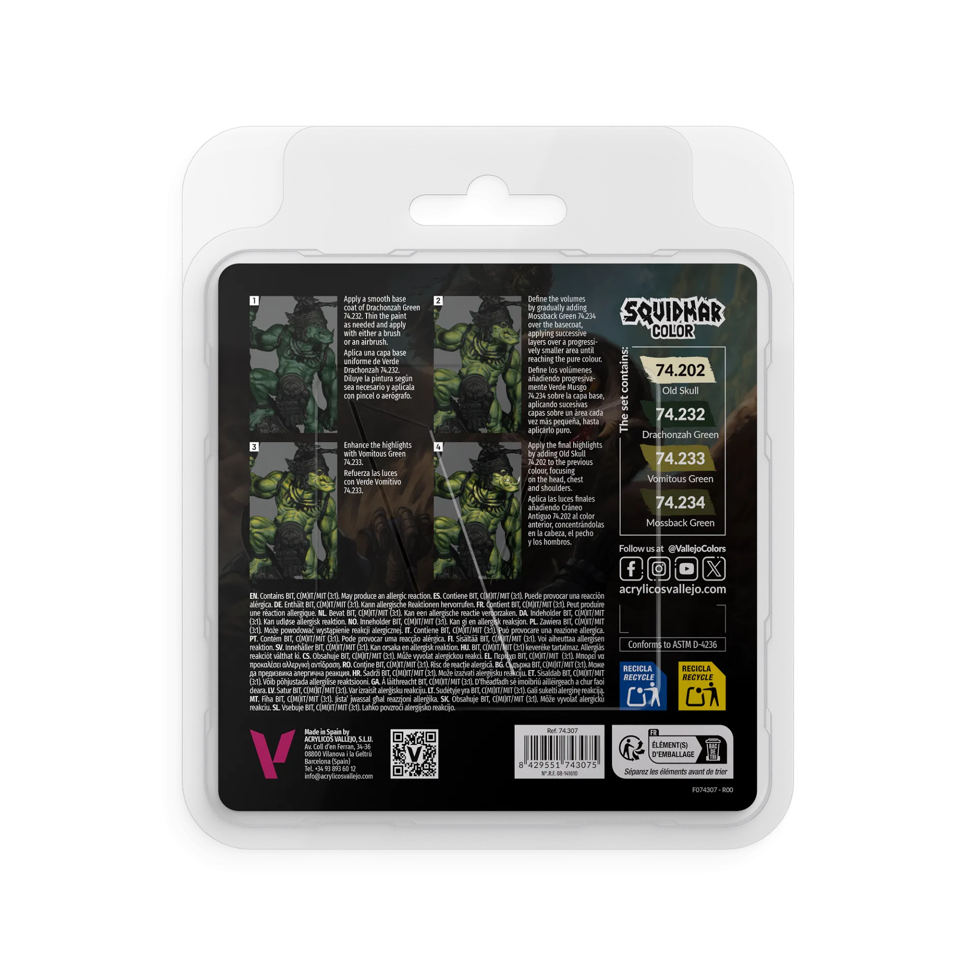 117767__e36a2f63 SQUIDMAR COLOR 74307 ORK SKIN SET (4) - immagine 1