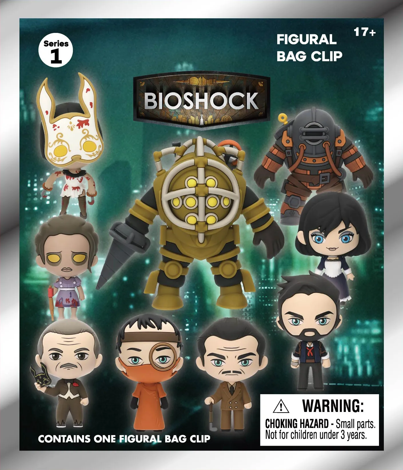 117955__bf5900d7 BIOSHOCK BAG CLIP BLIND BOX DISPLAY (24) - immagine 1