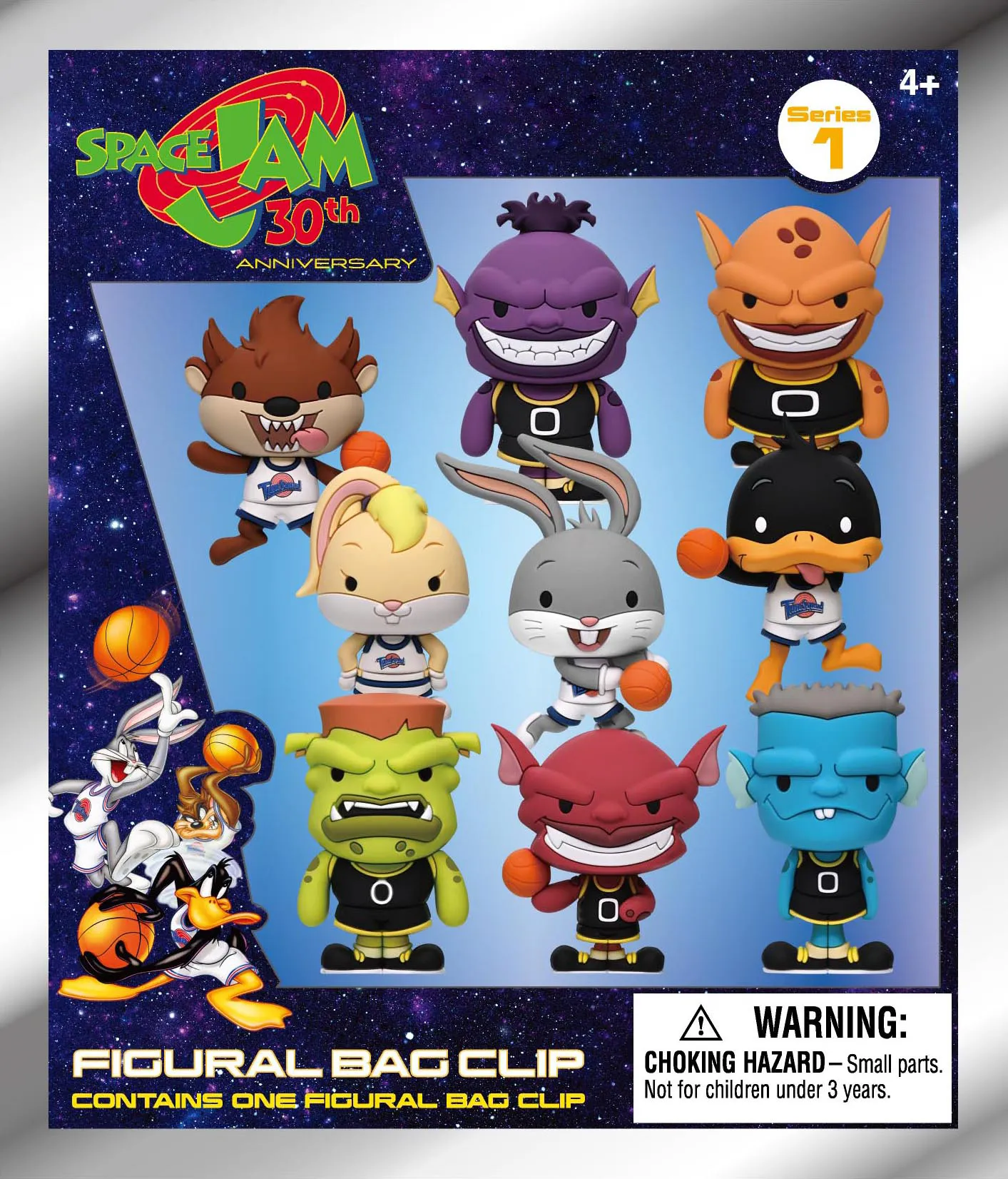 117957__4e788614 SPACE JAM 30TH ANN BAG CLIP BLIND BOX DISPLAY (24) - immagine 1