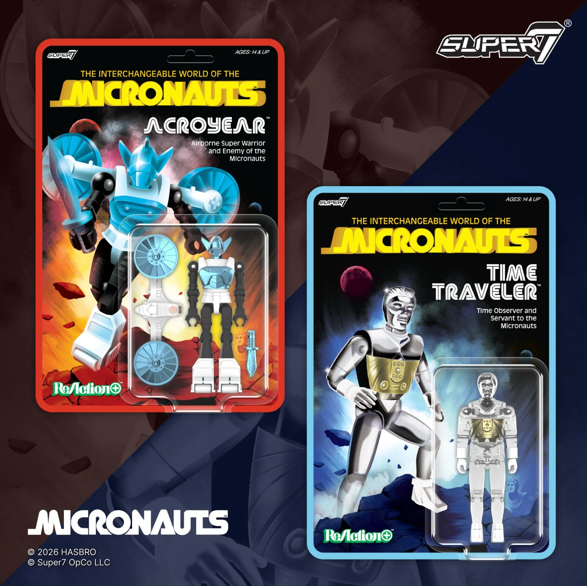 117966__42ac19a6 MICRONAUTS W6 ACROYEAR REACTION+ ACTION FIGURE - immagine 1