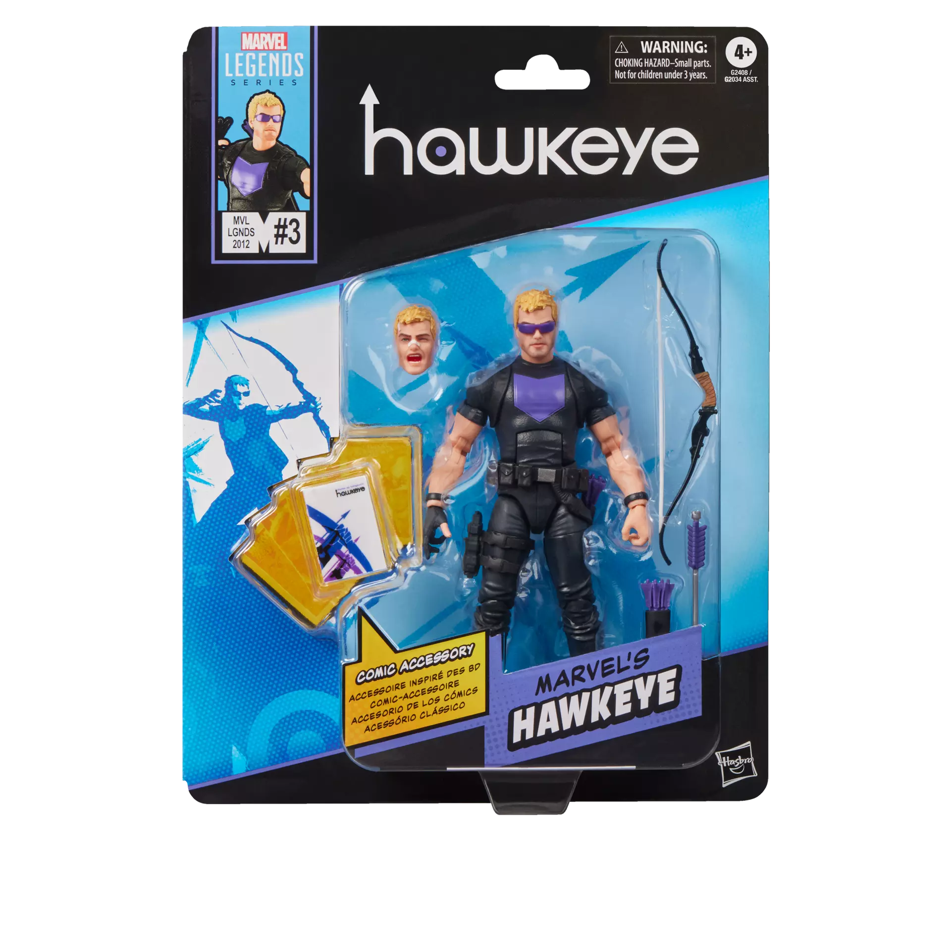118041__9848613e MARVEL LEGENDS MINI COMICS HAWKEYE ACTION FIGURE - immagine 1