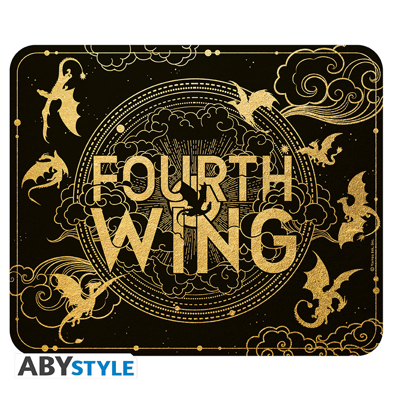 ABYACC628 FOURTH WING - Flexible mousepad - "Golden Logo" - immagine 1