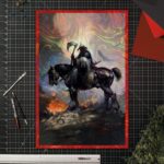 Frank Frazetta Fine Art Print Death Dealer I Rainbow Lava Holofoil 61 x 41 cm - unframed - immagine 6