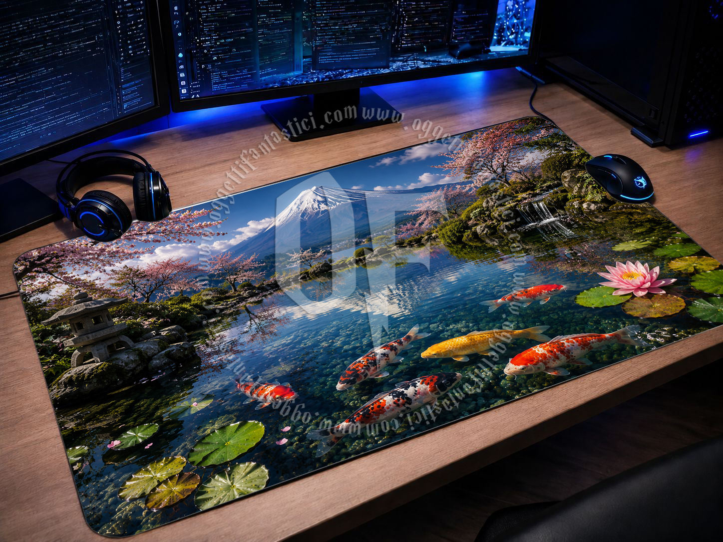 MTG00007 -- 000 (35599) Mousepad Gaming XXL Fuji Sakura Koi - immagine 1