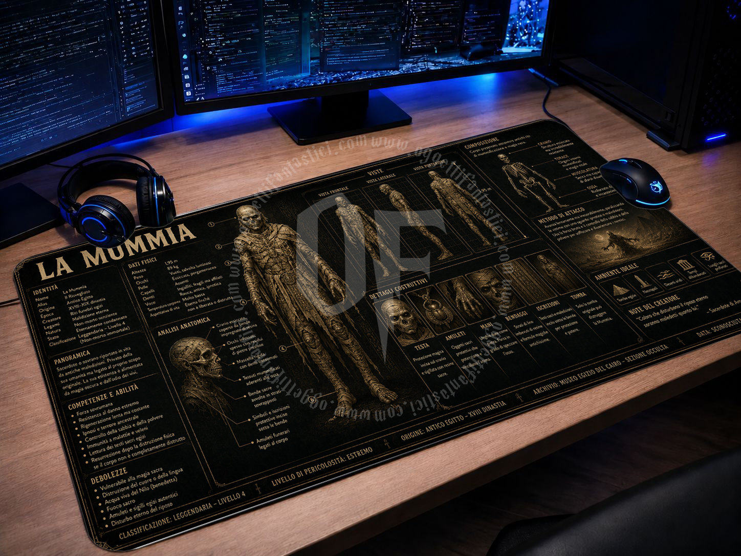 MTG00010 -- 000 (35665) Mousepad Gaming XXL la Mummia - immagine 1