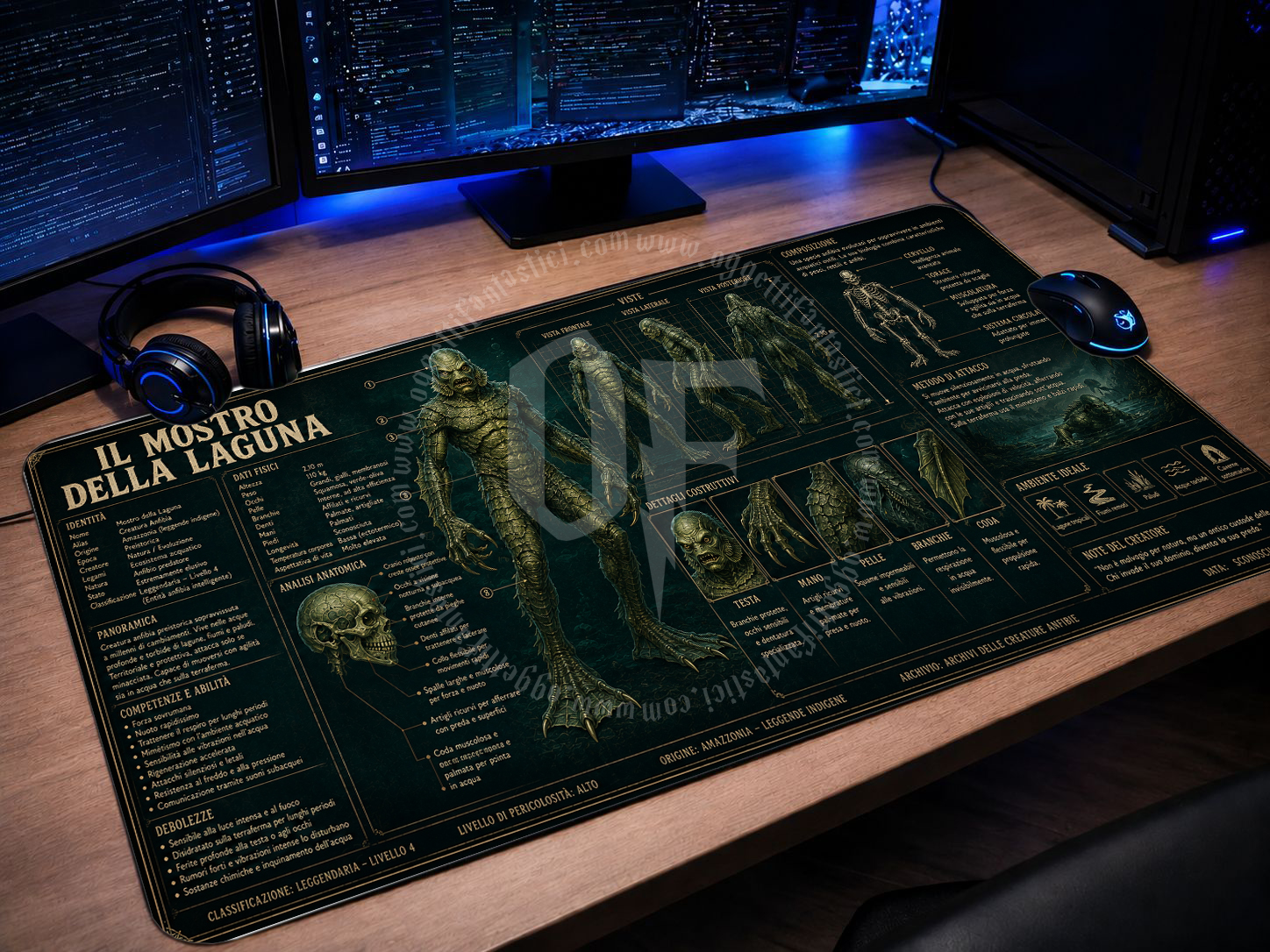 MTG00011 -- 000 (35868) Mousepad Gaming XXL il Mostro della Laguna - immagine 1