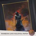 Frank Frazetta Fine Art Print Death Dealer III (Revised) Rainbow Lava Holofoil 41 x 61 cm - unframed - immagine 4