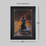 Frank Frazetta Fine Art Print Death Dealer III (Revised) Rainbow Lava Holofoil 41 x 61 cm - unframed - immagine 6