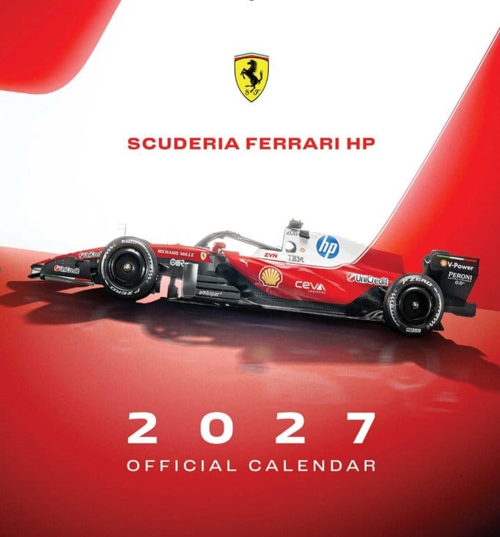x_aumo-prod01005454 Scuderia Ferrari HP Official Calendar 2027 30 x 30 cm - immagine 1
