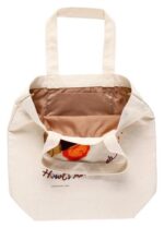 Howl's Moving Castle Tote Bag Embroidery Canvas Calcifer in a hurry - immagine 2