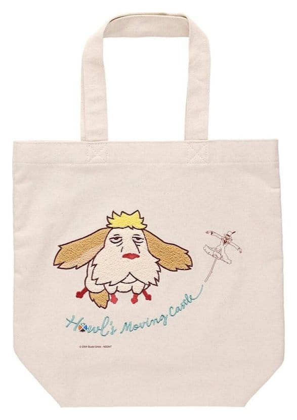 x_benelic-49197 Howl's Moving Castle Tote Bag Embroidery Canvas Flying Heen - immagine 1