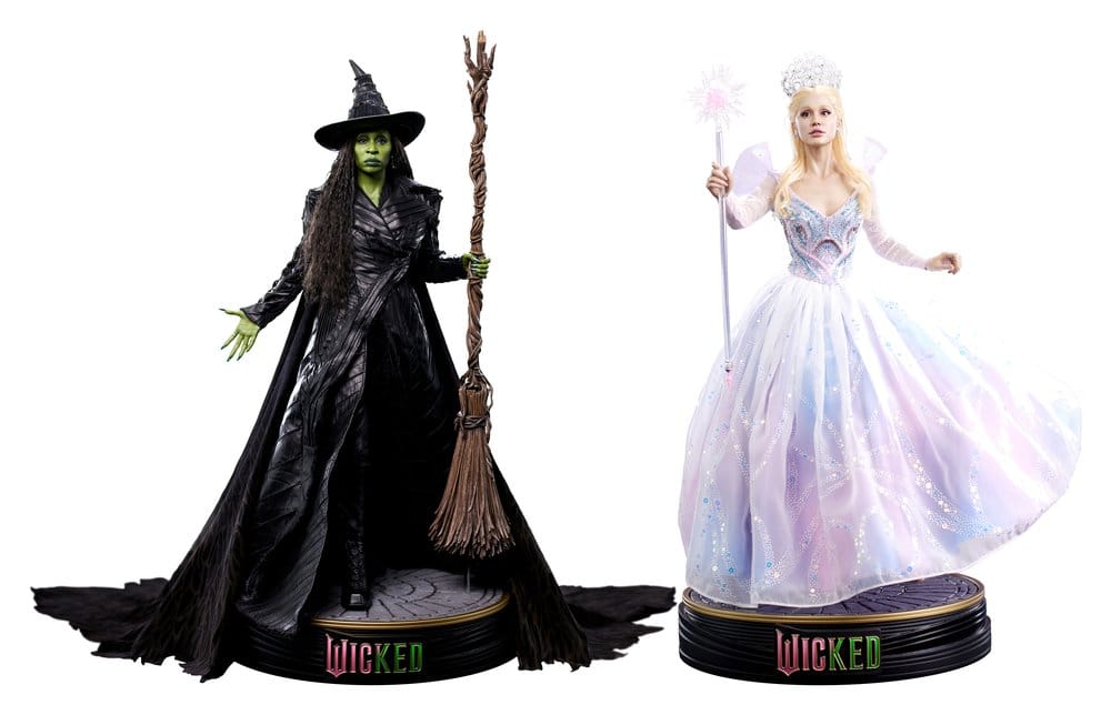 x_bw-ss-23103 Wicked 2: For Good Superb Scale Statue 1/4 Elphaba & Glinda (DX Ver.) 56 cm - immagine 1