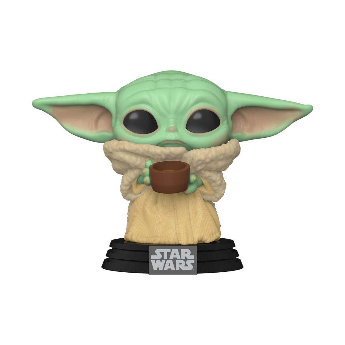 x_fk49933 The Mandalorian POP! Star Wars Vinyl Figure The Child w/ Cup 9 cm - immagine 1