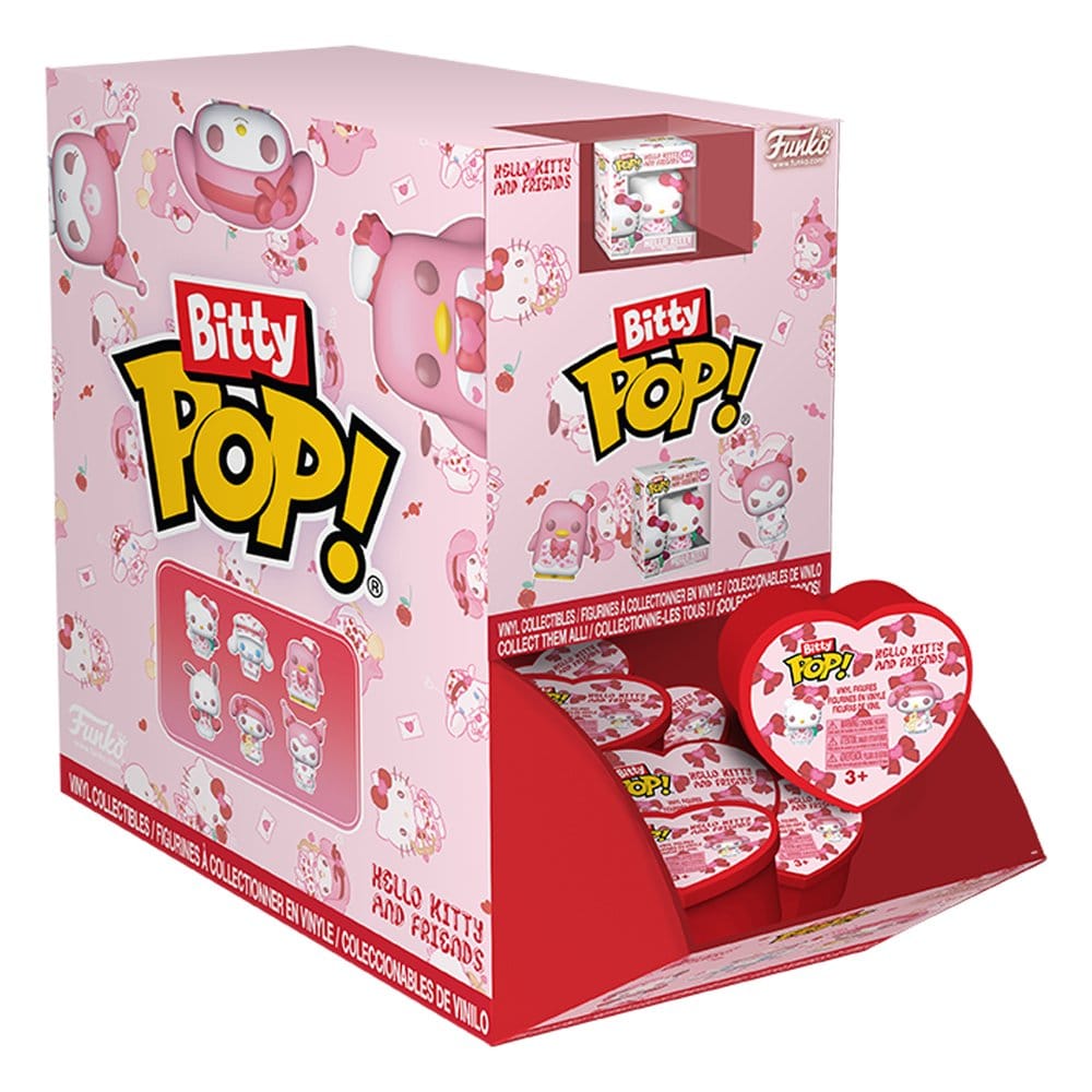 x_fk93556 Hello Kitty POP! Vinyl Figure Hearts Valentines PDQ Display (24) 2,5 cm - immagine 1