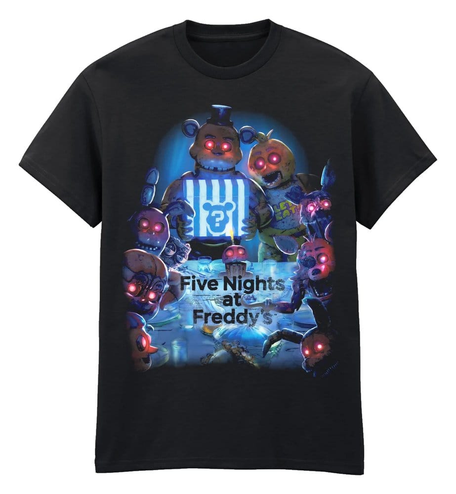 x_fnf07374tsb Five Nights at Freddy’s T-Shirt Thanksgiving Black - immagine 1