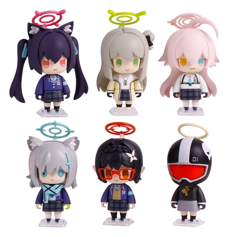 x_gdst90001 Blue Archive FigRiq Mini Figures Series Vol. 1 8 cm Blind Box Assortment (6) - immagine 1