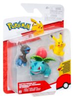 Pokémon Battle Figure Set Action Figures Pikachu, Deino & Ivysaur (3-Pack) - immagine 3