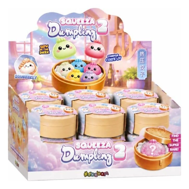 x_joy56303 Squeez'a Dumpling Squishy Dumpling 2 Blind Box Display (12) - immagine 1