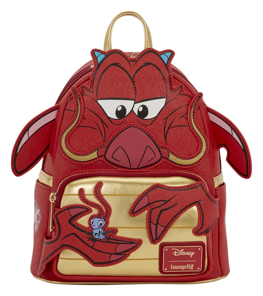 x_lf-wdbk4757 Mulan by Loungefly Mini Backpack Mushu Glitter - immagine 1