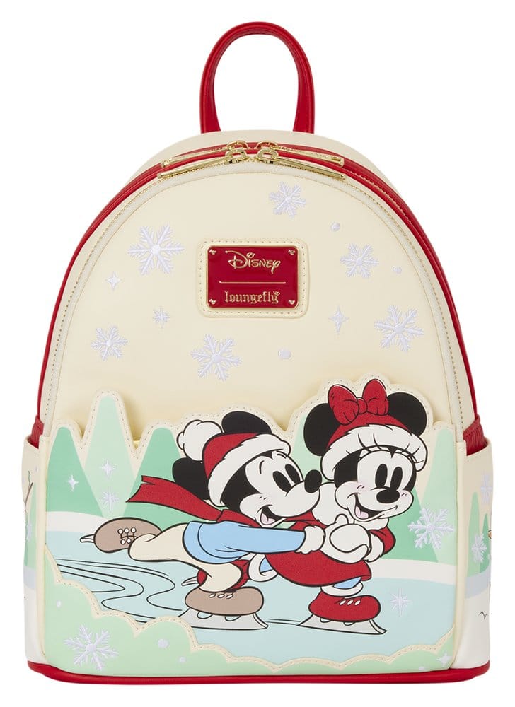 x_lf-wdbk4760 Mickey & Friends by Loungefly Mini Backpack with Headband Holder Ice Skating - immagine 1