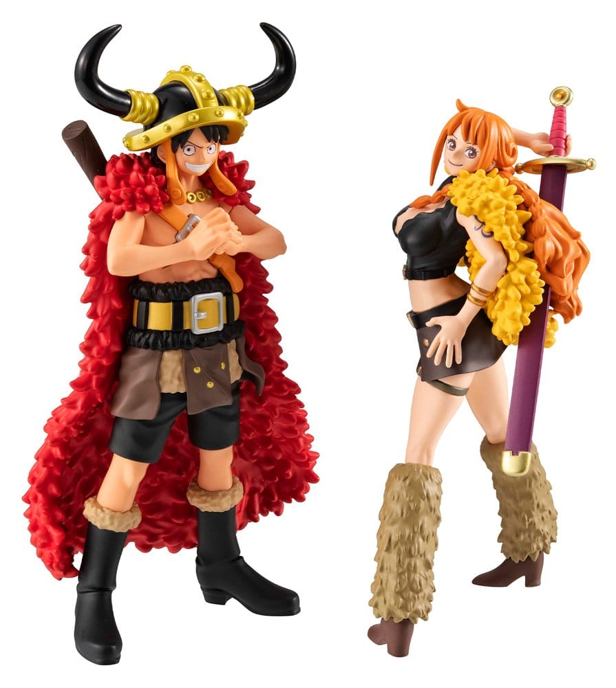 x_meho854477 One Piece WALLSTAR PVC Figures 2-Pack Monkey D. Luffy & Nami Ver. Elbaph 11 cm (with gift) - immagine 1