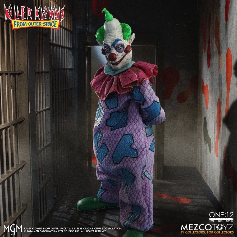 x_mez77011 Killer Klowns From Outer Space One:12 Collective Action Figure 1/12 Jumbo 17 cm - immagine 1