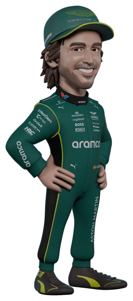 x_mnx27316 Formula 1 Minix Figure Fernando Alonso (Aston Martin) 12 cm - immagine 1