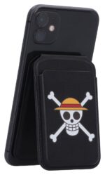 One Piece Card Holder Luffy Jolly Roger Black 10 cm - immagine 2