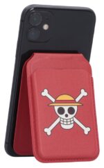 One Piece Card Holder Luffy Jolly Roger (Red) 10 cm - immagine 2