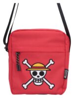 One Piece Crossbody Bag Luffy Jolly Roger (Red) 23 cm
