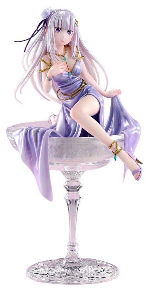 x_p1spwrzr-04 Re:Zero Prisma Wing Statue 1/7 Emilia Glass Edition 29 cm - immagine 1