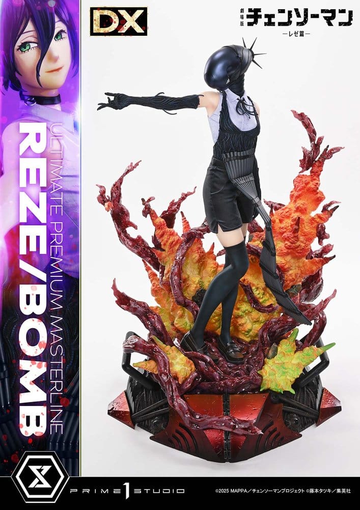 x_p1supmcsm-03dx Chainsaw Man Ultimate Premium Masterline Series Statue 1/4 REZE/BOMB Deluxe Version 56 cm - immagine 1