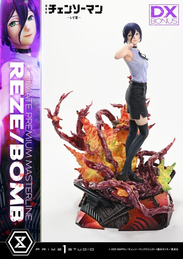 x_p1supmcsm-03dxs Chainsaw Man Ultimate Premium Masterline Series Statue 1/4 The Movie: Reze Arc REZE/BOMB DX Bonus Version 56 cm - immagine 1