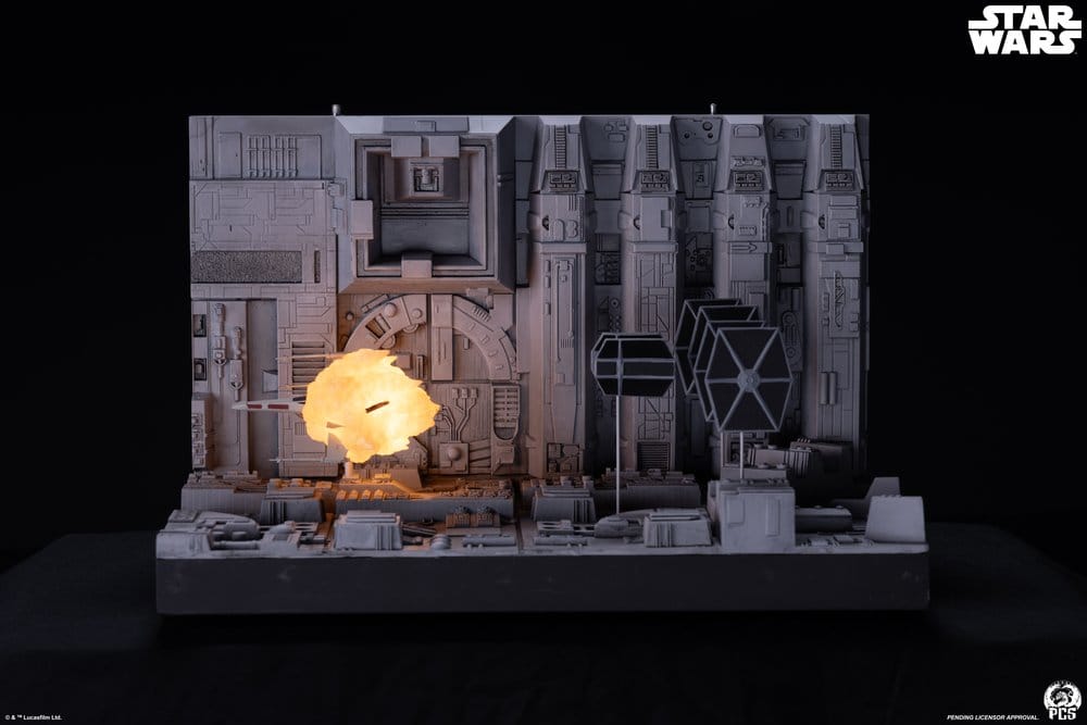 x_pcsswmmtrdio Star Wars Movie Moments Mini Scale Diorama Trench Run 23 cm - immagine 1