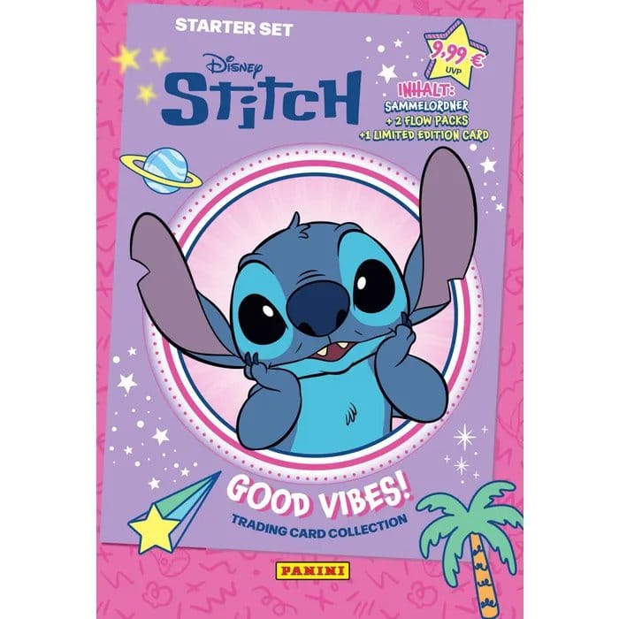 x_pn61544 Stitch Trading Cards Good Vibes Starter Pack *German Version* - immagine 1