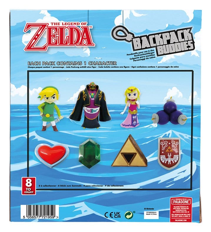 x_pp3582nnv3 The Legend of Zelda Bag Clips Backpack Buddies Series 2 V3 Blind-Bag Display (24) - immagine 1