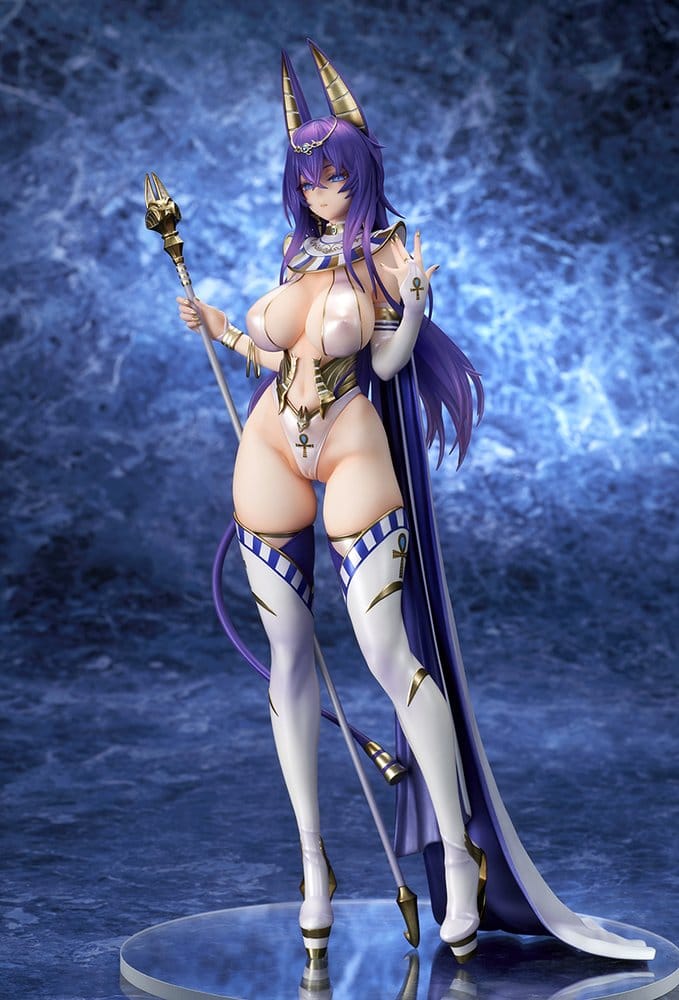 x_qusq84311 Original Character DISH PVC Figure 1/7 Original Priestess Space Shibuna 28 cm - immagine 1