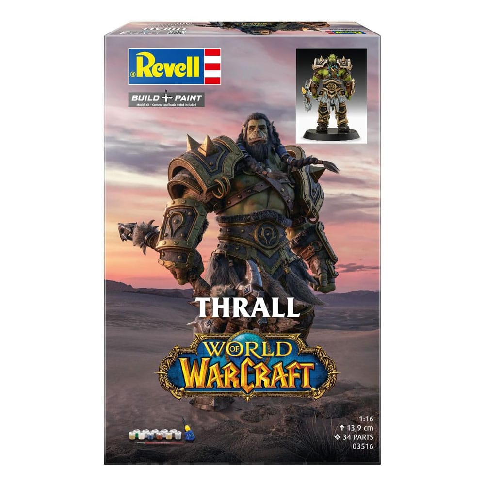 x_rev03516 World of Warcraft Model Kit Gift Set 1/16 The Orc Thrall 13 cm - immagine 1