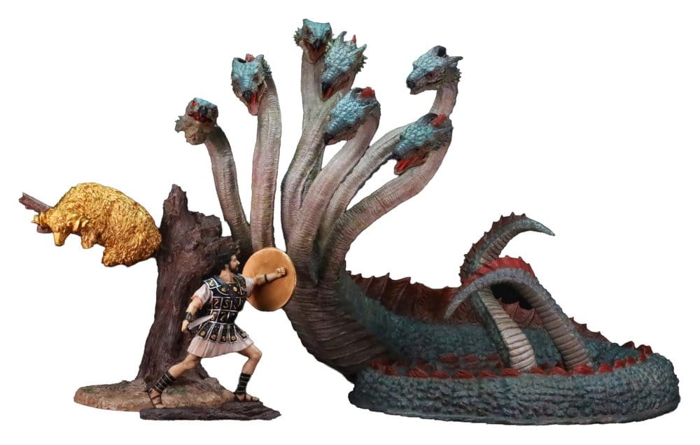 x_stasa6080 Ray Harryhausen Painted Statue Hydra with Jason Warrior & Golden Fleece Resin Statue Set 30 cm - immagine 1