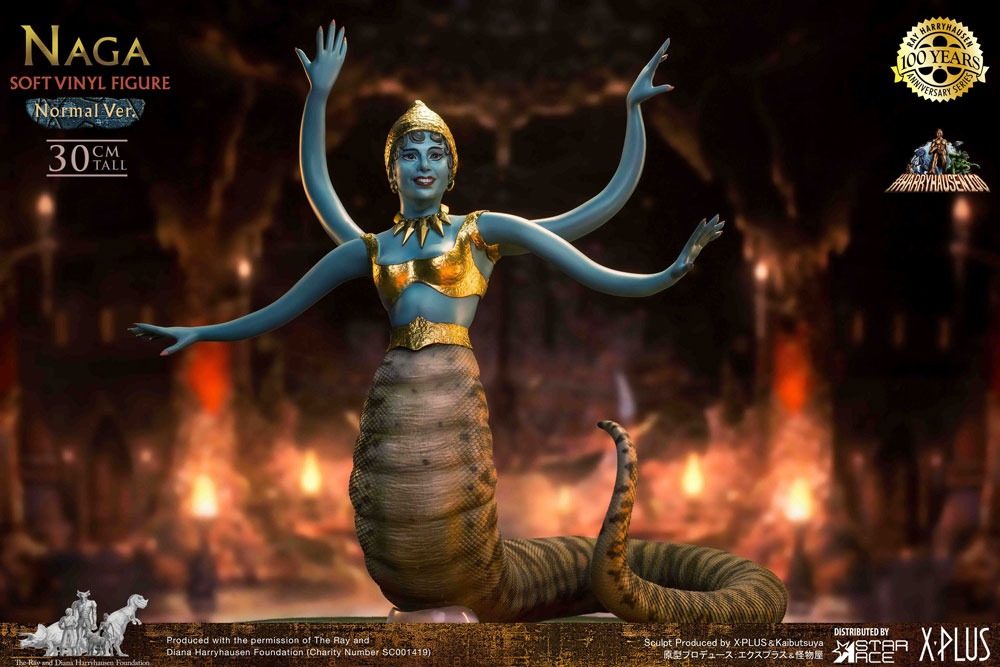 x_stasa9070 The 7th Voyage of Sinbad Soft Vinyl Statue Ray Harryhausen's Naga (Snake Woman) 31 cm - immagine 1