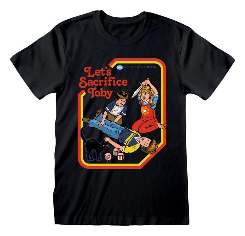 x_stv06539tsb Steven Rhodes T-Shirt Lets Sacrifice Toby Black - immagine 1